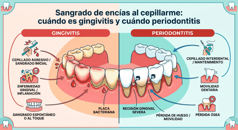 Sangrado de encías al cepillarme