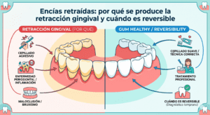 Encías retraídas
