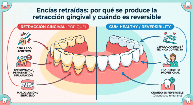 Encías retraídas